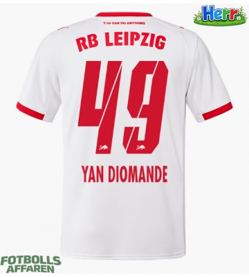 RB Leipzig Yan Diomande #49 Hemmatröja 2025-26 Kortärmad